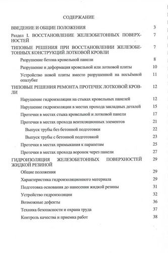 Страница №2. Указания по ремонту лотковых крыш с устройством гидроизоляции из жидкой резины