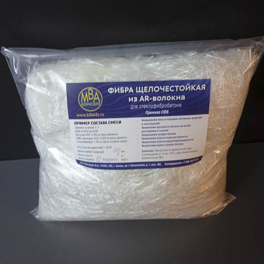 Стеклянное фиброволокно с оксидом циркония для применения в щелочной среде бетона