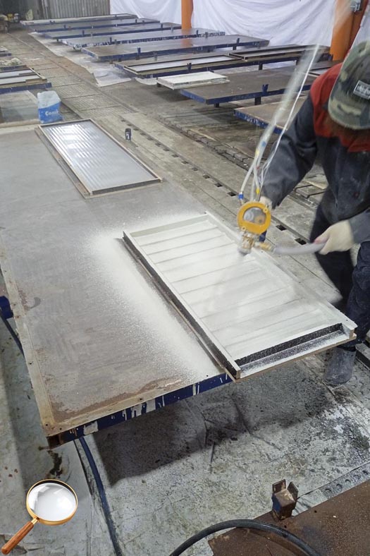 Изготовление малых декоративных панелей из стеклофибробетона для облицовки стен Изготовление малых декоративных панелей из стеклофибробетона для облицовки стен