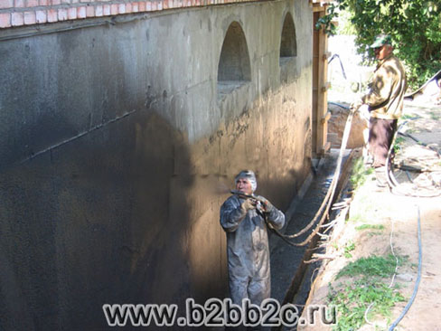 Гидроизоляция стен фундамента в Звенигородском районе