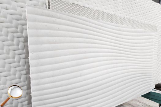 Варианты объёмных узоров на панелях СФБ для облицовки фасадов