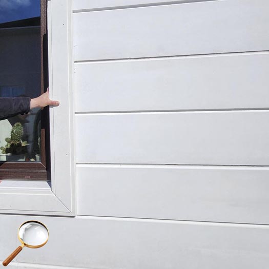 Панели стеновые 240х60см из СФБ на фасаде дома